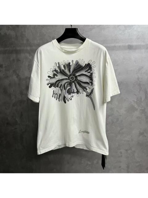 Louis Vuitton Louis Vuitton White Psychedelic Floral Print Casual Short-Sleeve T-Shirt