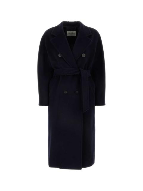 Max Mara Max Mara Women Midnight Blue Wool Blend Madame Coat