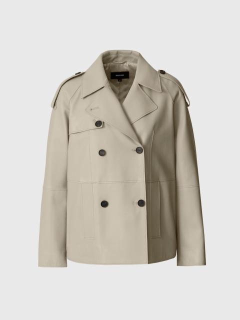 MACKAGE DOLORES  Double-Breasted Leather Jacket