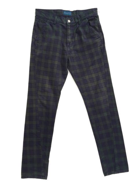 Other Designers Japanese Brand - RAGEBLUE Checkered Buckle Back Trousers Pants