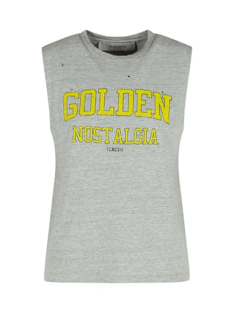 Golden Goose Grey Cotton Tank Top