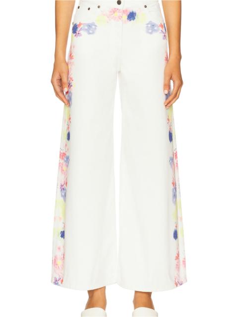MSGM Printed Wide Leg Pants