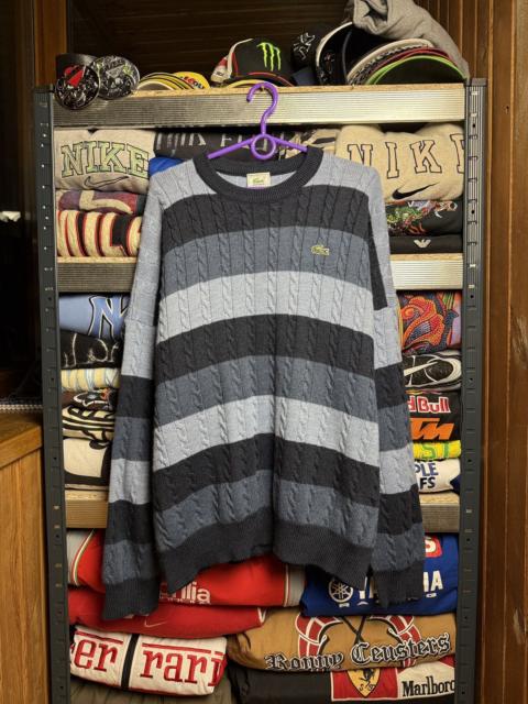 Other Designers Vintage Lacoste Chemise Wool Sweater Knit Y2K Striped 90s