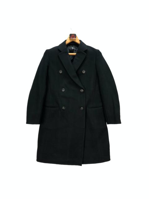 +J DOUBLE BREASTED WOOL COAT #7367-139