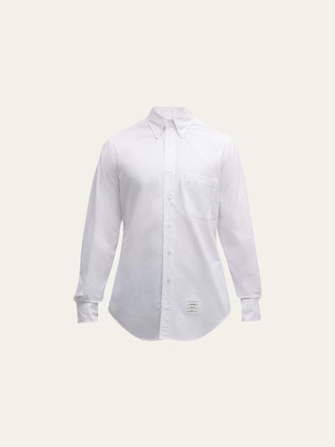 Thom Browne Men's Classic Sport Shirt w/ Stripes
