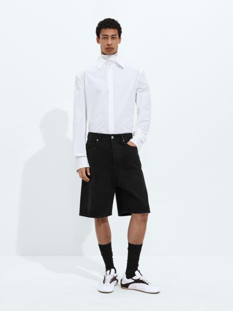 Bottega Veneta Faded Black Denim Shorts