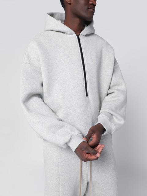 Fear of God Grey mélange hooded sweatshirt with zip