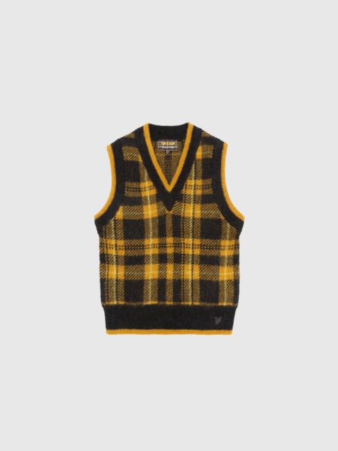 NICHOLAS DALEY KNITTED TARTAN VEST