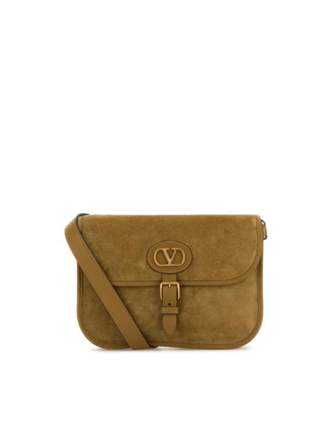 Valentino Valentino Garavani Beige Suede Antibes Crossbody Bag