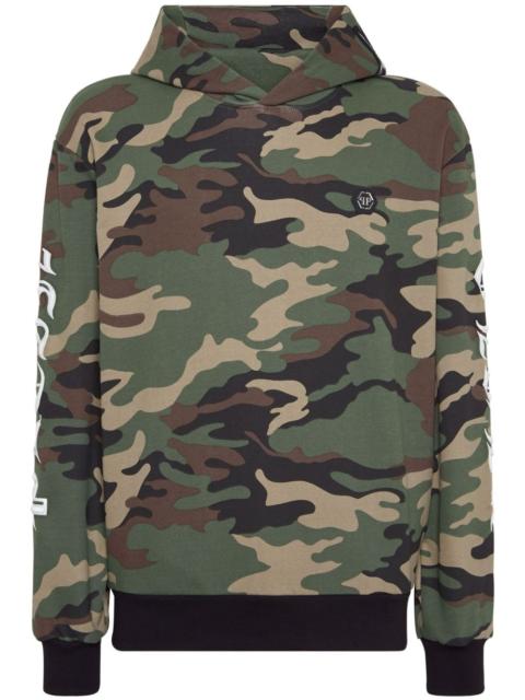 PHILIPP PLEIN Gothic Plein camouflage-pattern hoodie