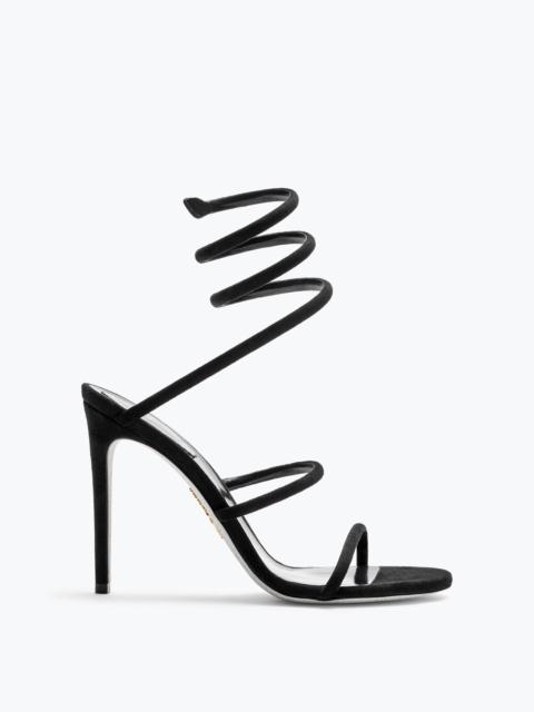 RENE CAOVILLA Cleo Black Suede Sandal 105