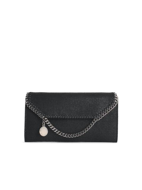 Stella McCartney Stella Mccartney 'Continental' Wallet With 'Falabella' Flap In Black Eco Pele Women