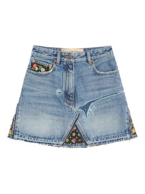 Valentino short denim skirt