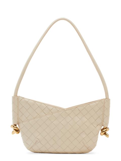 Bottega Veneta Bottega Veneta Mini Solstice Intrecciato Leather Hobo Bag in Sea Salt