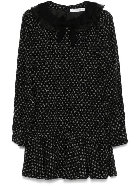 Alessandra Rich flower-print silk mini dress