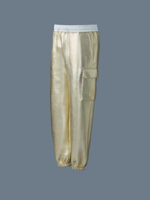 MARVIN-M Metallic double face jersey sweatpants