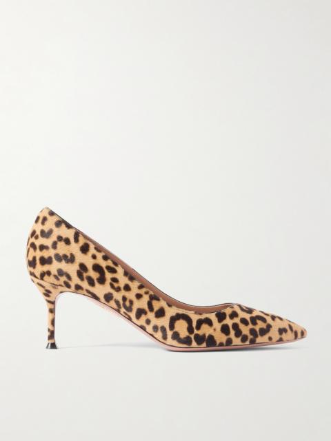 AQUAZZURA Purist 65 Leopard-print Calf Hair Pumps