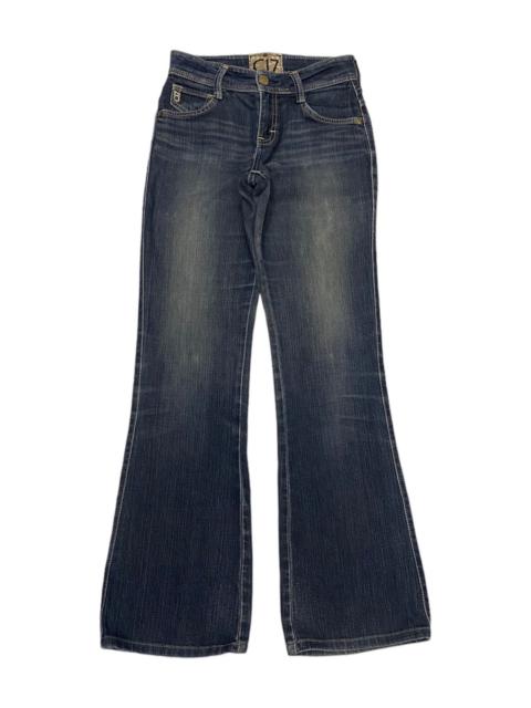 Other Designers Japanese Brand - FLARE JEANS BOOTCUT C17 DISTRESSED DENIM JEANS