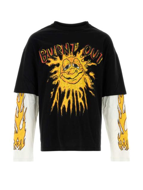 AMIRI Amiri Men Black Cotton Oversize T-Shirt