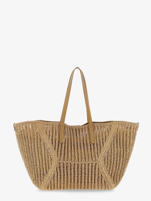 Brunello Cucinelli Brunello Cucinelli Bc Duo Raffia Shoulder Bag
