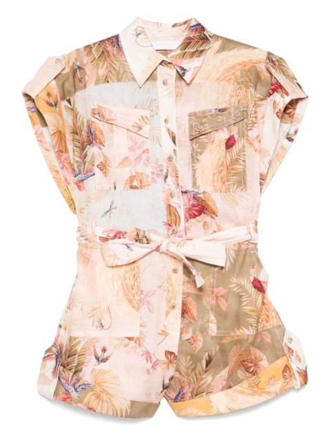 Zimmermann Women Ascension Linen Playsuit