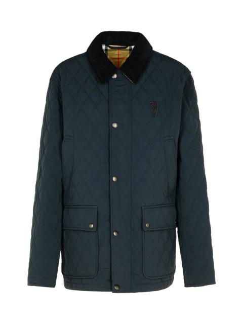 Quilted Jacket In Black Nylon