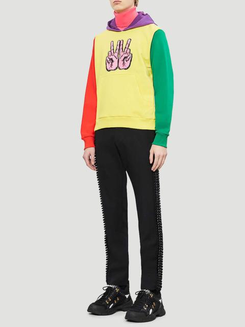 Walter Van Beirendonck W-Peace Hooded Sweatshirt
