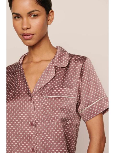 eberjey Inez Washable Silk Printed Short PJ Set