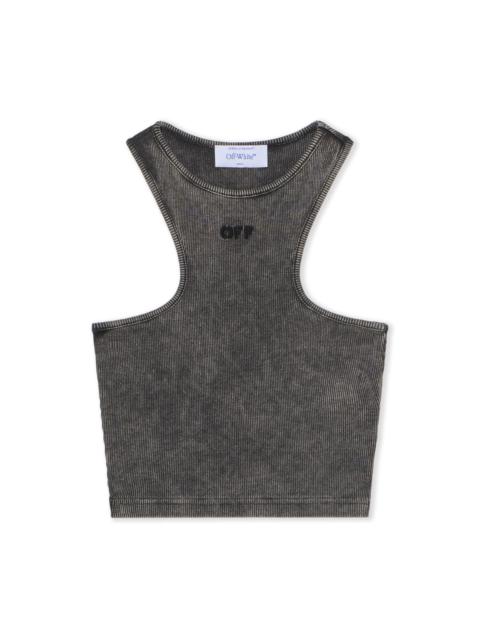 Off-White Off Stamp Rib Rowing Logo Top