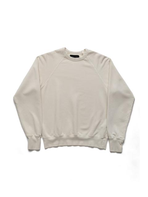 LES TIEN French Terry Binded Neck Raglan - Ivory