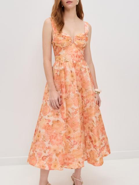 Zimmermann Rebellion Drape Midi Dress