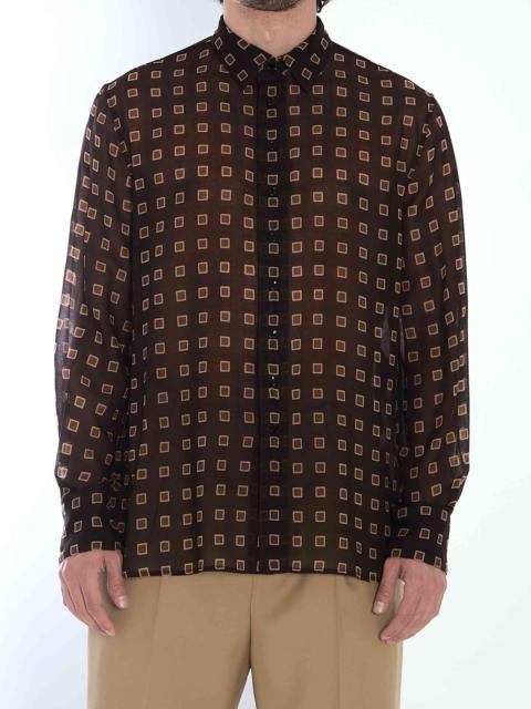 SAINT LAURENT Saint Laurent Men Shirt With Geometric Pattern
