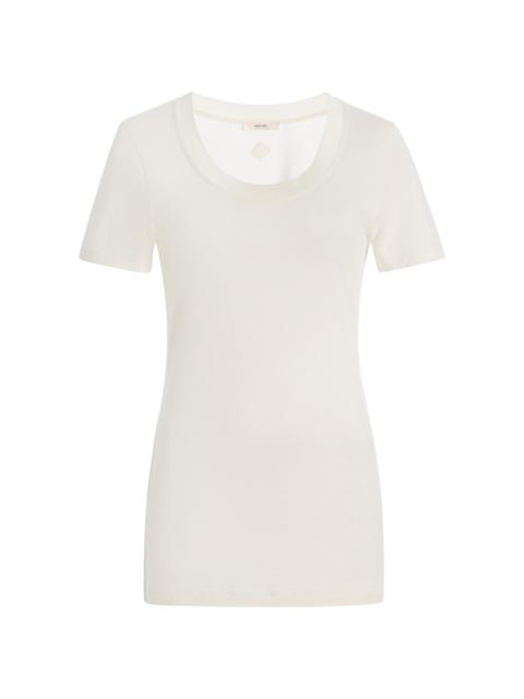 HAIKURE Lia Silk-Cotton T-Shirt ivory