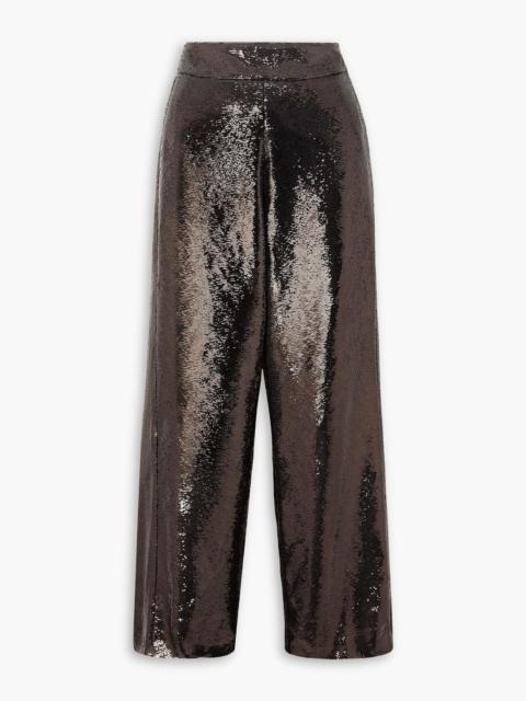 Golden Goose Journey sequined crepe wide-leg pants