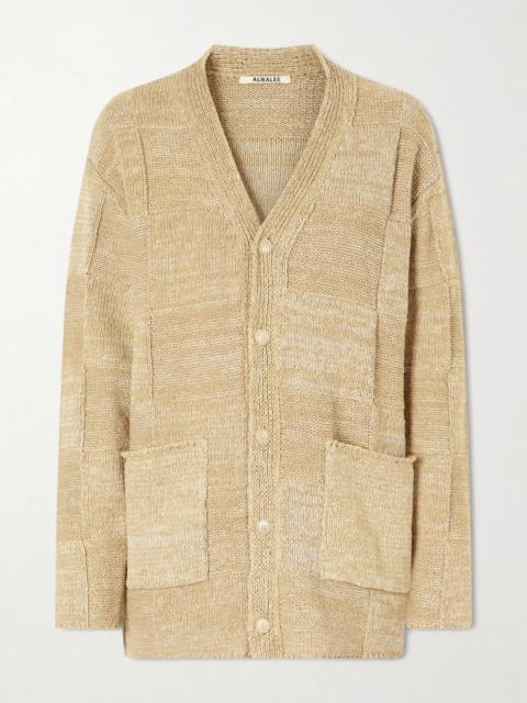 AURALEE Cotton And Linen-blend Cardigan
