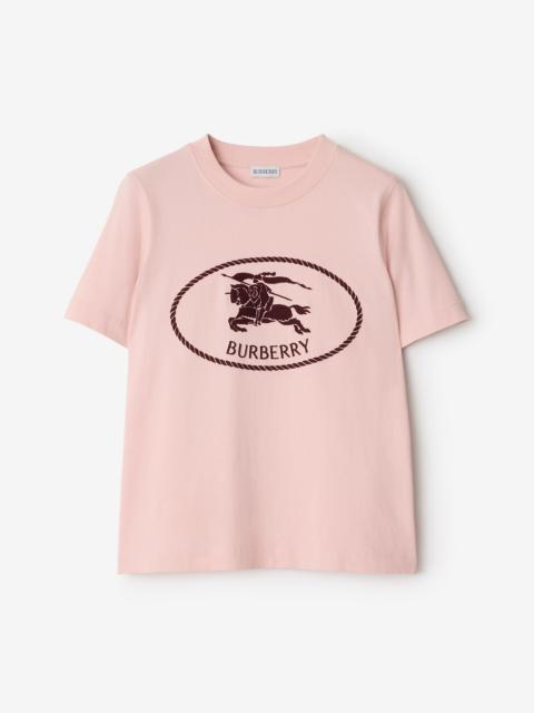 Burberry Knight Stamp Cotton T-shirt