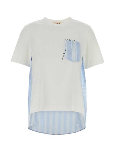 Marni Marni Women White Cotton T-Shirt