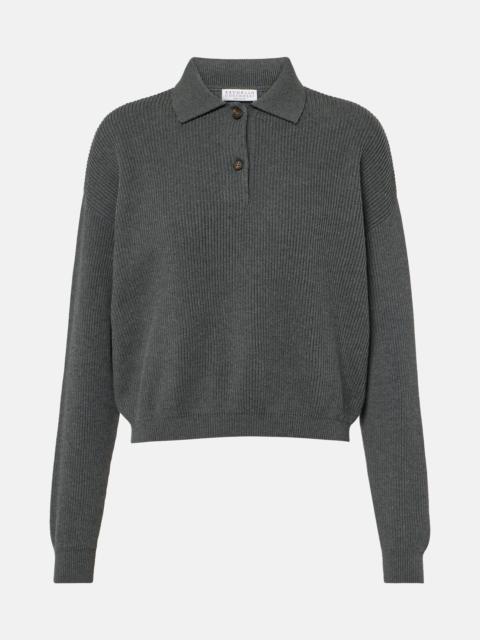 Brunello Cucinelli Cotton polo sweater