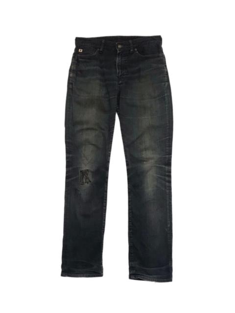 Other Designers R BY 45RPM DISTRESSED SLIM FIT JEANS