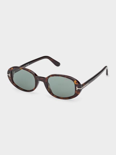 TOM FORD Iggy 49mm Oval Sunglasses
