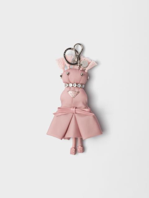 Prada Re-Nylon Teddy keychain charm