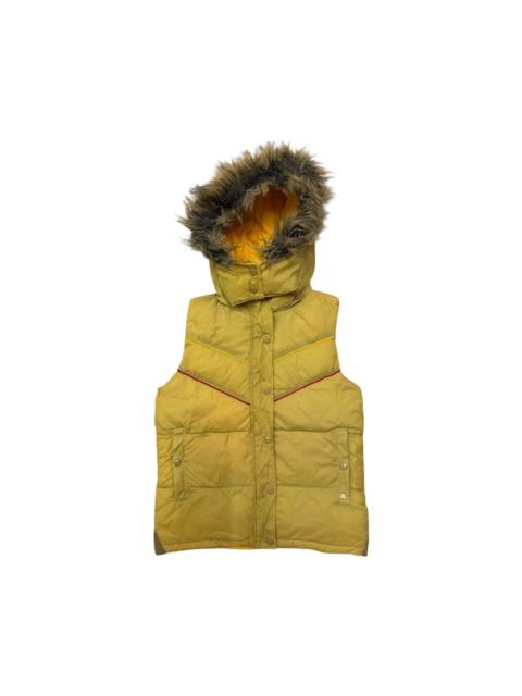 Other Designers Billabong Faux Fur Puffer Down Jacket Vests
