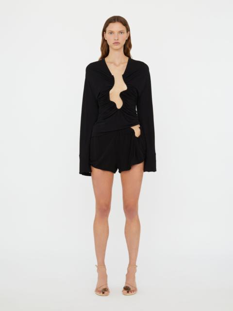 CHRISTOPHER ESBER Ruched Crescent Jersey Boxer Short