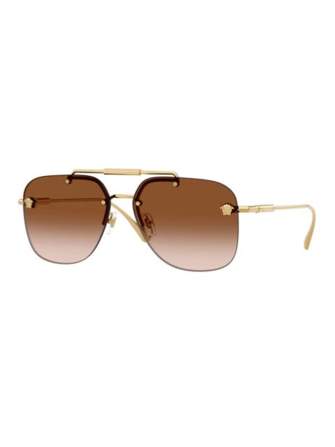 VERSACE Versace Men's Black Aviator Sunglasses VE2296 1002/13
