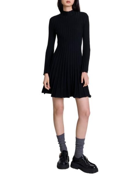 maje maje Short knit dress in Black at Nordstrom