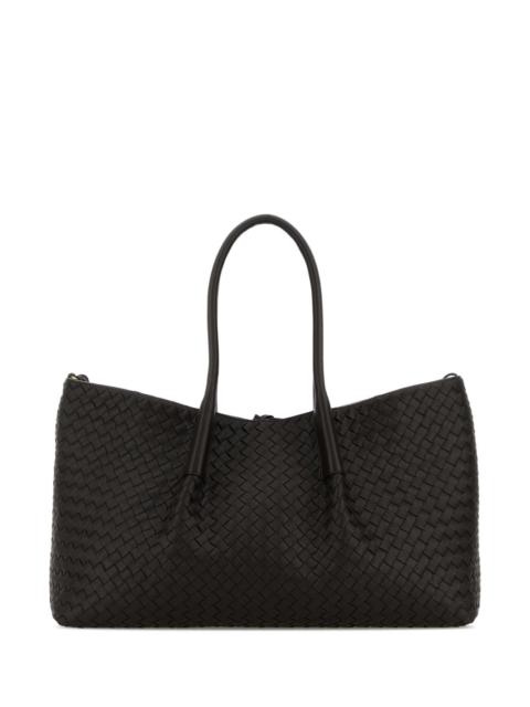Bottega Veneta Bottega Veneta Women Black Leather Pinacoteca Shopping Bag