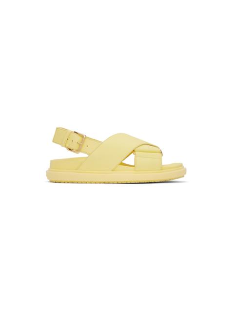 Marni Yellow Fussbett Sandals