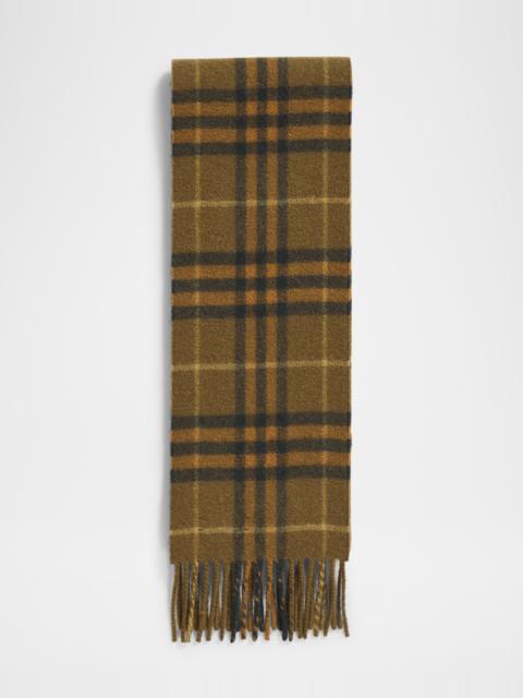 Men's Cashmere Check Scarf