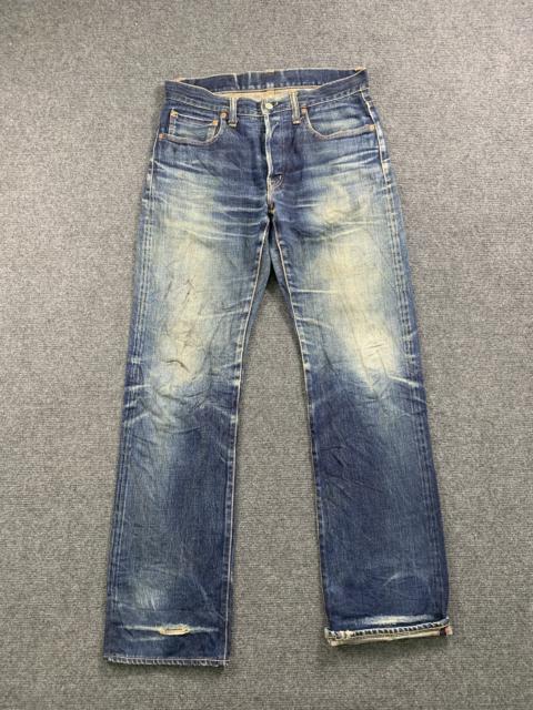 Other Designers Vintage - Vintage Blue Blue Indigo Selvedge Faded Blue Jeans 32x32