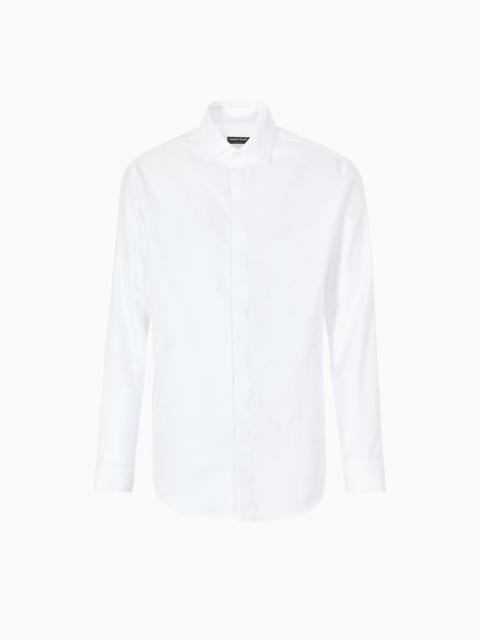 GIORGIO ARMANI Regular-fit cotton shirt